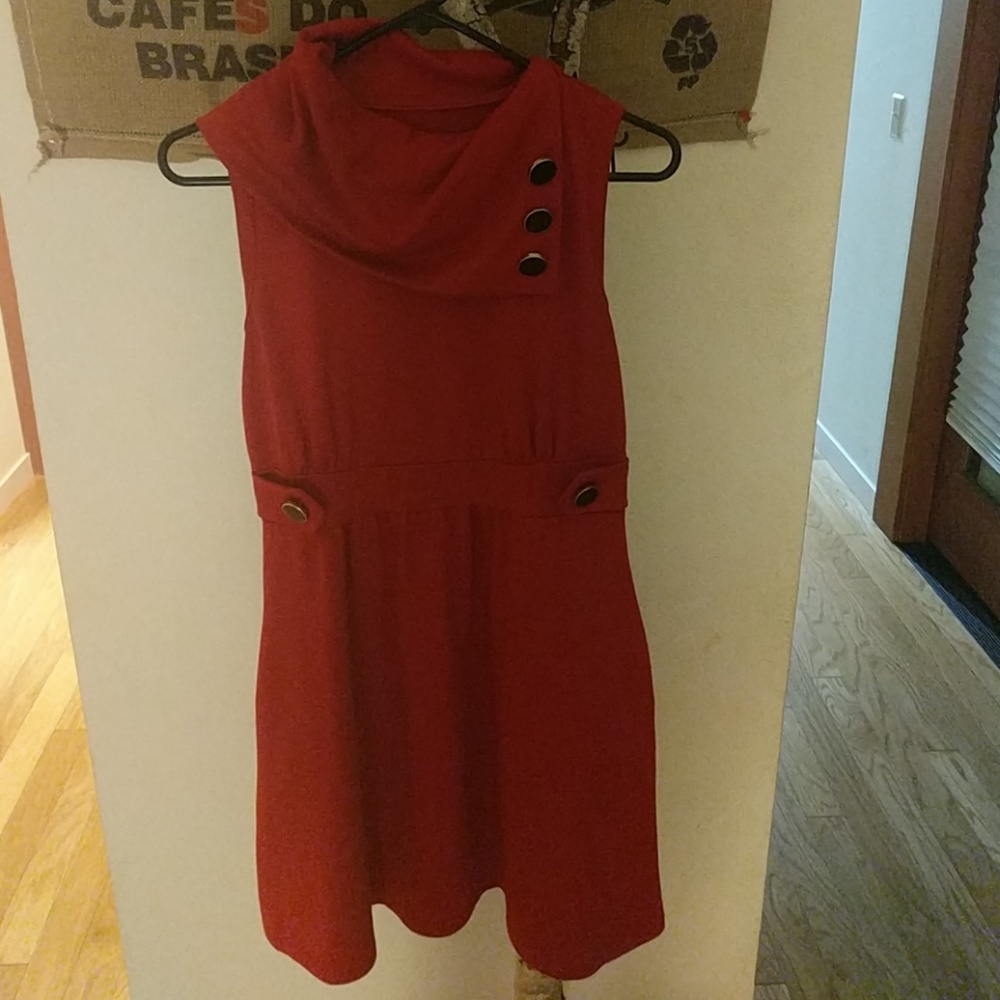Super Cute Red Dress from ModCloth with pockets